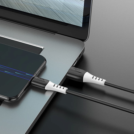 USB Кабель Micro, HOCO, X82, силиконовый, 1м, черный