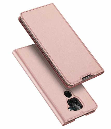 Чехол-книжка для Xiaomi Redmi Note 9/Redmi 10X, DU DU, боковая, розовая