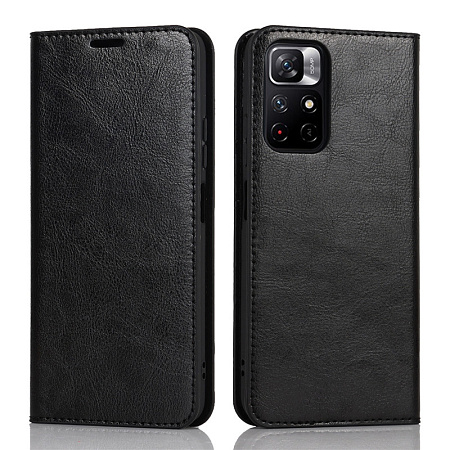 Чехол-книжка для Xiaomi Redmi Note 11 Pro 4G/Note 11E Pro 5G/11 Pro 5G/11Pro Plus 5G/12 Pro 4G, боковой, экокожа, черный
