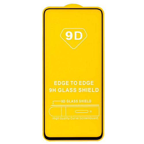 Защитное стекло на Samsung Galaxy A90/A80 (2019)/A21, 9D, черный, X-CASE