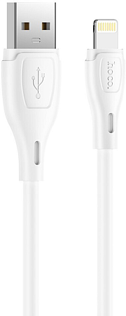 USB дата кабель Lightning, HOCO, X61, силиконовый,  белый