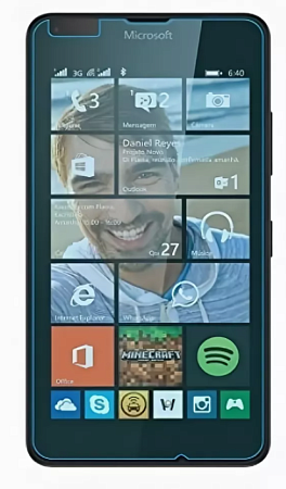 Защитное стекло на Microsoft Lumia 640 XL, прозрачное, X-CASE