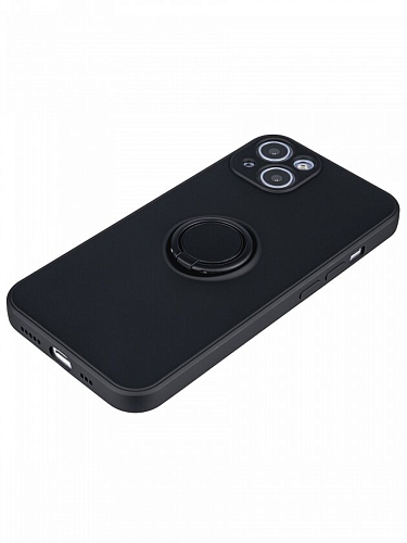 Чехол силиконовый для iPhone 13 (6.1), с держателем, X-CASE, черный