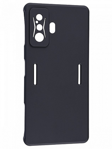 Чехол силиконовый для Xiaomi Redmi K50 Gaming Edition/ F4 GT Global, c защитой камеры, X-CASE, черный