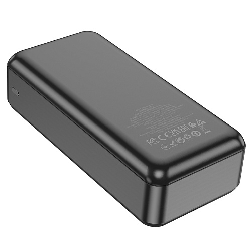 Универсальный Доп. Аккумулятор 30000mAh, J101B, HOCO, выход: 2 USB (22.5W)+1 PD (20W), черный