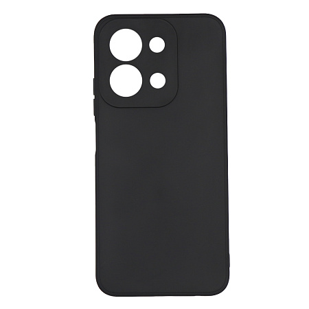 Чехол силиконовый для Xiaomi Redmi 15C (4G), с микрофиброй внутри, с защитой камеры, X-CASE, черный