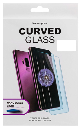 Защитное стекло на Samsung Galaxy S10E, 3D ультрафиолет, прозрачное, X-CASE