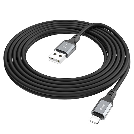 USB дата кабель Lightning, HOCO, X92, 3M, силиконовый, черный