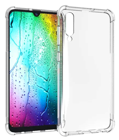 Чехол силиконовый для Samsung Galaxy A70/A70S, усиленные края, X-CASE, прозрачный