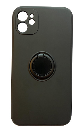 Чехол силиконовый для iPhone 11 (6.1), с держателем, X-CASE, черный