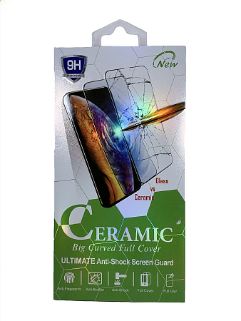 Защитное стекло на iPhone X/XS/11 Pro (5.8), Ceramic, черное, X-CASE
