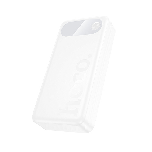 Универсальный Доп. Аккумулятор 20000mAh, J154A, HOCO, выход: 2 USB (22.5), 1 PD (20W), белый