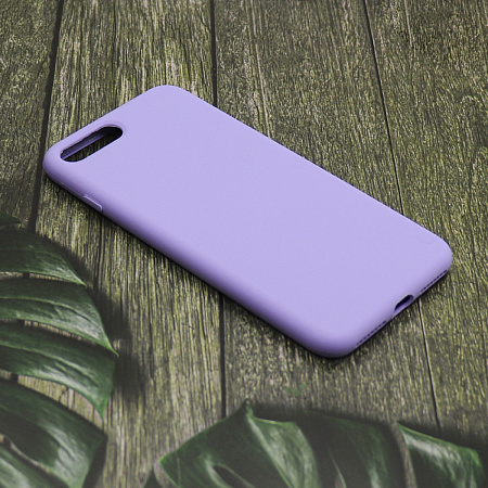 Чехол-накладка для iPhone 7 Plus/8 Plus, Silicon Case, без лого, сиреневый