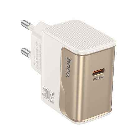 Сетевое зарядное устройство, 1 PD 30W (CS72A), HOCO, цвет белый