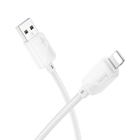 USB дата кабель Lightning, HOCO, X113, 1м, белый