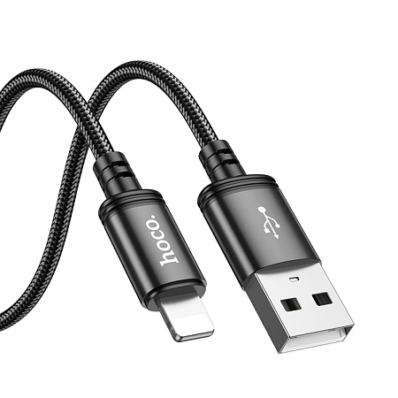 USB дата кабель Lightning, HOCO, X91, 3M, черный