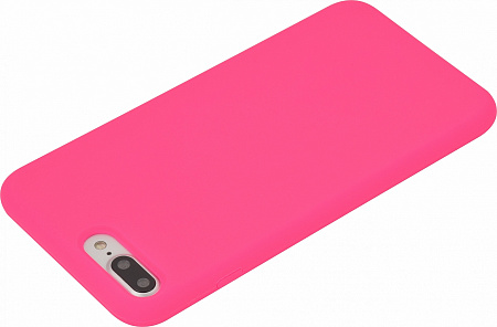 Чехол-накладка для iPhone 7 Plus/8 Plus, Silicone Case, ярко-розовый
