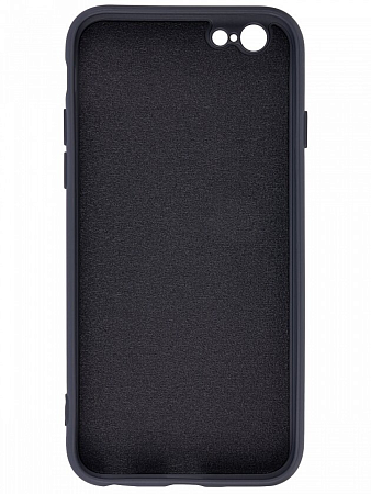 Чехол силиконовый для iPhone 6/6s, с микрофиброй внутри, с защитой камеры, X-CASE, черный