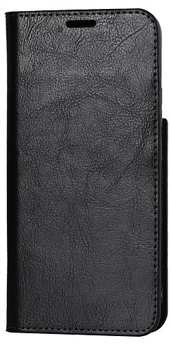 Чехол-книжка для Samsung Galaxy S22, боковой, экокожа, черный
