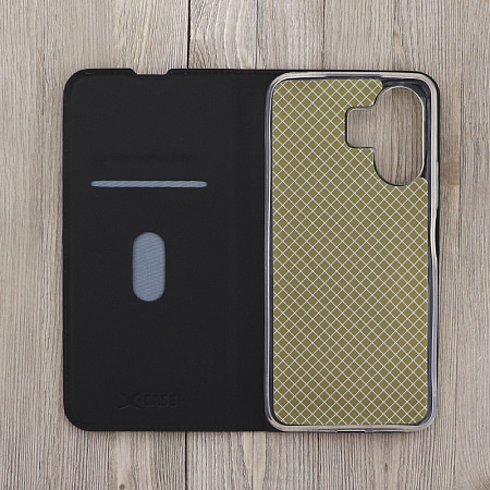 Чехол-книжка для Xiaomi Redmi 13C (4G)/Redmi 13C (5G)/Poco C65, X-CASE, боковой, черный