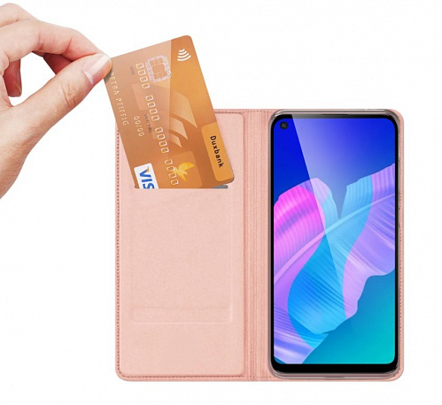 Чехол-книжка для Huawei P40 Lite/Nova 7i/Nova 6SE, DU DU, боковой, розовый