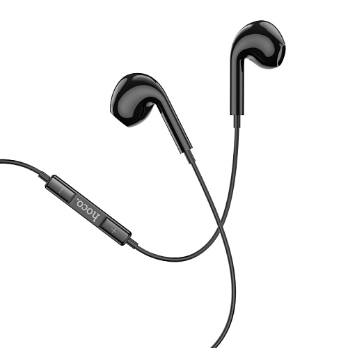Проводные наушники M101 Max, Crystal grace wire-controled digital earphones with microphone, HOCO, черные
