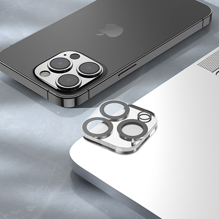 Защитное стекло на iPhone 13 Pro (6.1)/13 Pro Max (6.7) G13, HOCO, на заднюю камеру, черное