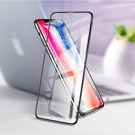Защитное стекло на iPhone XR/11 (A12 Plus), HOCO, Nano 3D full screen edges, черное