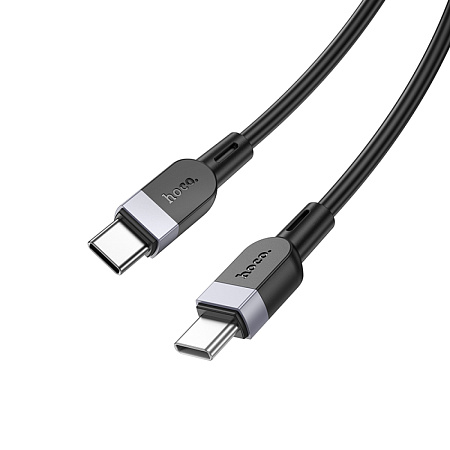 Кабель Type-C на Type-C, HOCO, X109, силиконовый, 3м, 60W, черный
