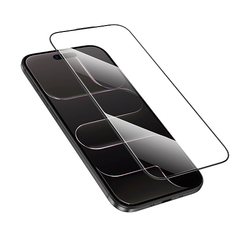 Защитное стекло на iPhone 17 Air, 20D, прозрачное с черной рамкой, X-CASE