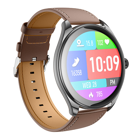 Умные часы Y22 Smart watch Hoco с поддержкой звонков, черные