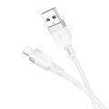 USB дата кабель Lightning, HOCO, X109, 1м, силиконовый, белый