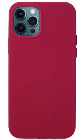 Чехол - накладка для iPhone 13 Pro, Silicon Case, без лого, винный