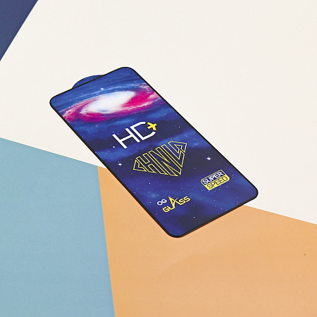 Защитное стекло на Xiaomi Redmi 15 (4G), HD+, прозрачное с черной рамкой, X-CASE