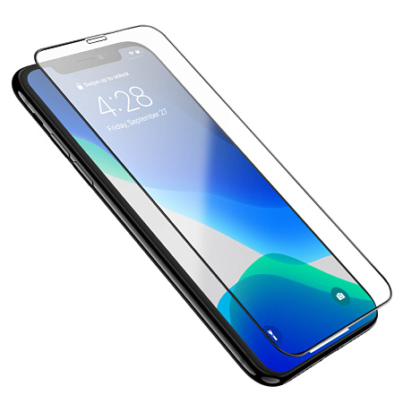 Защитное стекло на iPhone XR/11 (G16), HOCO, Guardian shield serie, черное