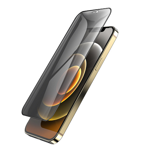Защитное стекло на iPhone 12 Pro Max (6.7) A12 Pro, HOCO, Privacy Nano 3D full screen, черное