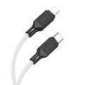 Кабель Lightning to Type-C (PD), HOCO, X90, 1м, силиконовый, белый