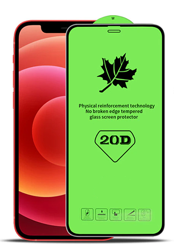 Защитное стекло на iPhone 12 Pro Max  (6.7), 20D, черное, X-CASE