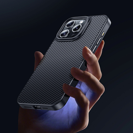 Чехол для iPhone 15 Pro, TPU, Магнитный (MagSafe), AS7, HOCO, черный