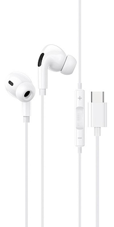 Наушники Type-C PRO, белые