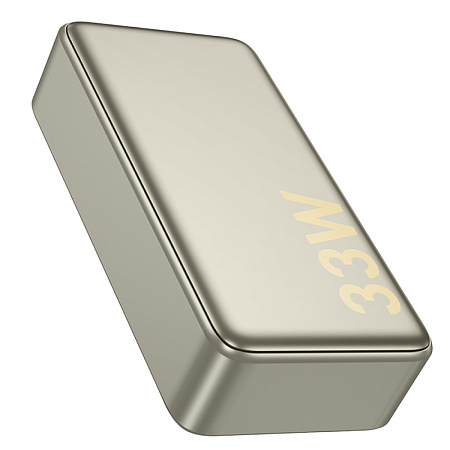 Универсальный Доп. Аккумулятор 10000mAh, Q27, HOCO, 1 USB-A 22.5W, 2 PD 33W, титановое золото