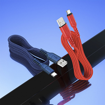 USB Кабель Type-C, HOCO, X59, красный