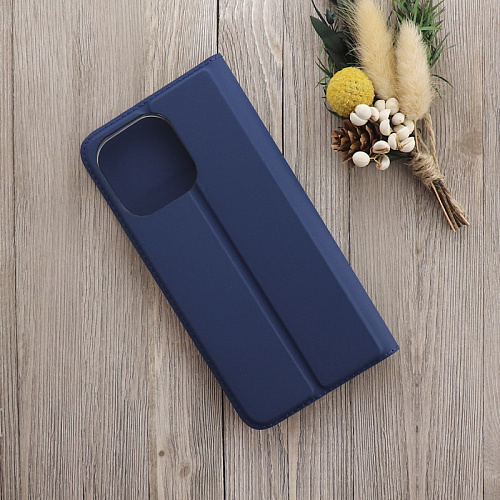 Чехол-книжка для iPhone 15 Pro Max, X-CASE, боковой, синий