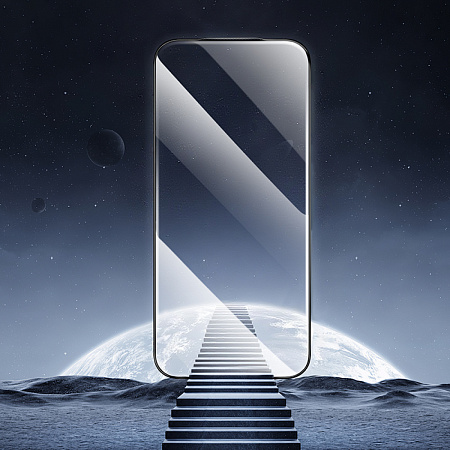 Защитное стекло для iPhone 17 Pro Max, G14, HOCO, Guardian shield series full-screen HD tempered glass, черное