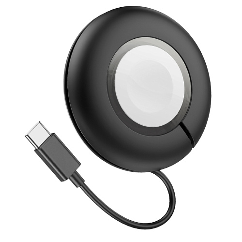 Беспроводное зарядное устройство, CW51 для iWatch, кабель Type-C, HOCO, черный