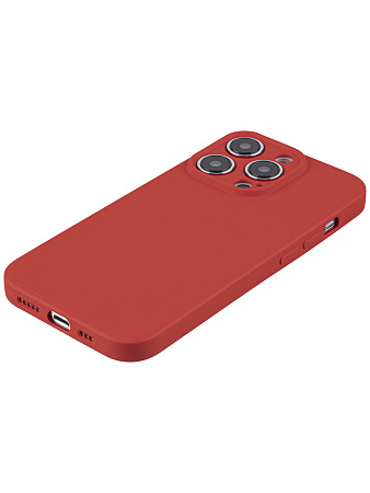 Чехол силиконовый для iPhone 14 Pro Max (6.7), good quality, c защитой камеры, X-CASE, красный