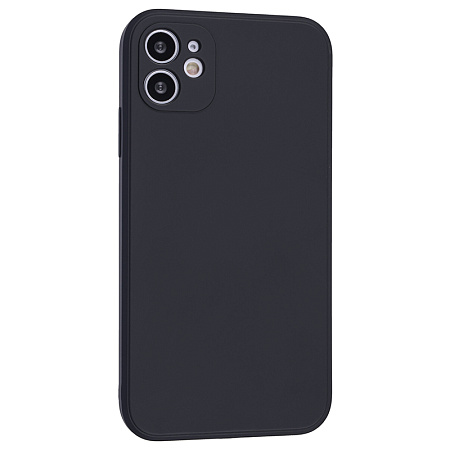 Чехол силиконовый для iPhone 11 (6.1), с микрофиброй внутри, с защитой камеры, X-CASE, черный