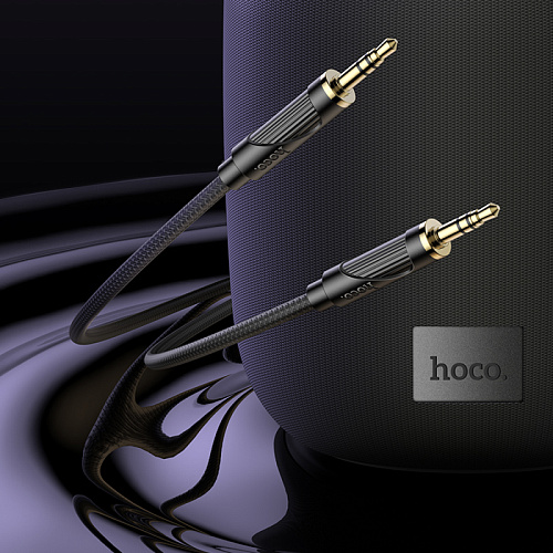 AUX Audio кабель 3,5 мм, UPA30, HOCO, черный