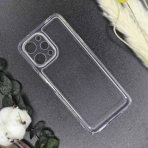 Чехол силиконовый для Xiaomi Redmi 12 (4G)/redmi 12 (5G)/Note 12R, с защитой камеры, X-CASE, прозрачный