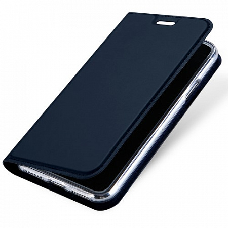 Чехол-книжка для iPhone X/XS, DU DU, боковой, синий